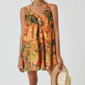 New FARM x Anthropologie Tropical Mini Dress NWT